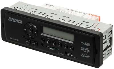 Автомагнитола Digma DCR-100B24 1DIN 4x45Вт