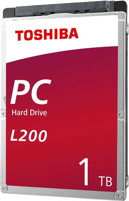 Жесткий диск 2.5" SATA-III 1TB [HDWL110UZSVA] Toshiba L200 Slim, 5400rpm, 128MB Cache