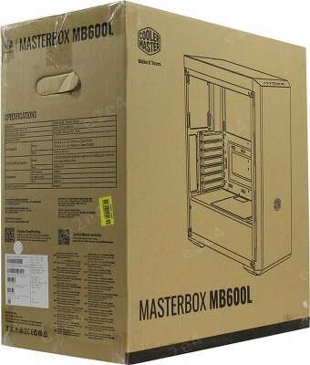 Корпус COOLERMASTER MasterBox MB600L, черный, ATX, Без БП (MCB-B600L-KA5N-S00)