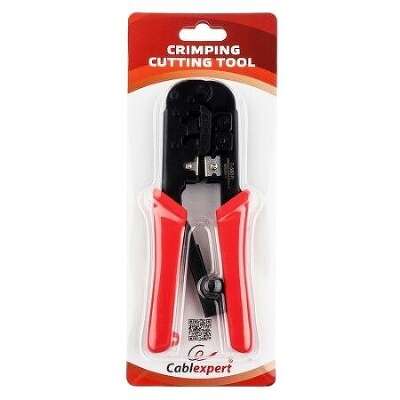 Gembird T-568R Универсальные клещи для обжима и разделки кабеля RJ-11 (6p4c/6p2c), RJ-12 (6p6c), RJ-45 (8p8c) с фиксатором