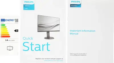 Монитор Philips 23.8" 241B8QJEB (00/01) черный IPS LED 16:9 DVI HDMI M/M матовая HAS Piv 1000:1 250cd 178гр/178гр 1920x1080 75Hz VGA DP FHD USB 4.97кг