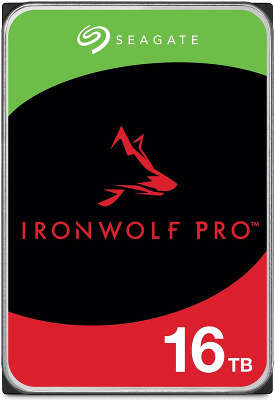 Жесткий диск SATA3 16Tb [ST16000NT001] (HDD) Seagate Ironwolf Pro, 7200rpm, 256Mb
