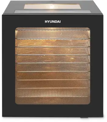 Сушка для фруктов и овощей Hyundai HYFD-8804 20под. 850Вт черный