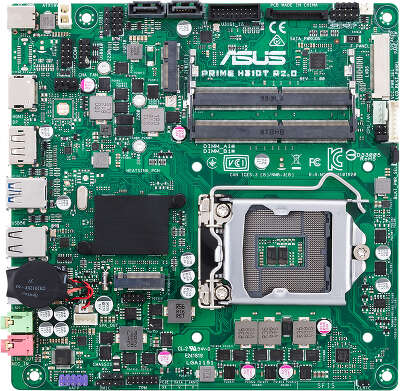 Материнская плата thin mini-ITX LGA1151v2 ASUS PRIME H310T R2.0/CSM