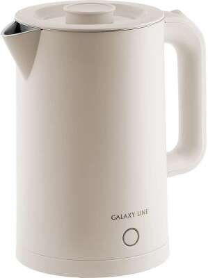 Чайник электрический Galaxy Line GL 0362 1.7л. 2200Вт бежевый (корпус: нержавеющая сталь/пластик)