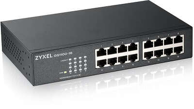 Коммутатор Zyxel GS1100-16 GS1100-16-EU0103F 16G неуправляемый