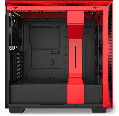 Корпус NZXT H710, черный/красный, ATX, Без БП (CA-H710B-BR)