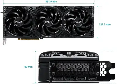 Видеокарта Palit PCI-E 5.0 RTX5070Ti GAMINGPRO OC NVIDIA GeForce RTX 5070TI 16Gb 256bit GDDR7 2295/28000 HDMIx1 DPx3 HDCP Ret