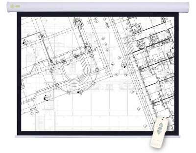 Экран Cactus 180x180см Motoscreen CS-PSM-180x180 1:1 настенно-потолочный рулонный (моторизованный привод)