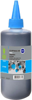 Чернила CACTUS 250ml /L100 [CS-EPT6642-250], Cyan