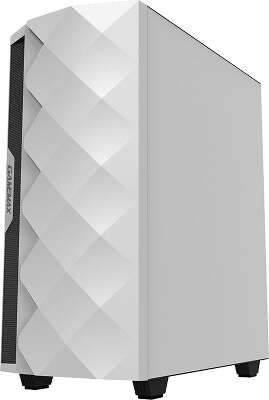 Корпус GameMax White Diamond, белый, ATX, Без БП (White Diamond MFG.A361)