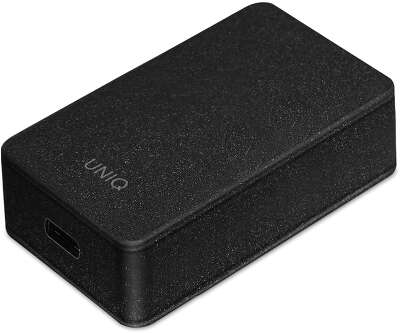 Зарядное устройство Uniq Versa Slim Kit USB-C PD 18W + кабель USB-C to USB-C, Black [VERSASLBUN(EU)-BLK]