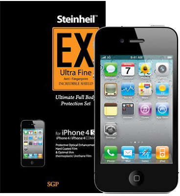 Защитная пленка SGP Steinheil EX Ultra Fine Anti-Fingerprint Incredible Shield для iPhone 4/4S [SGP06753]