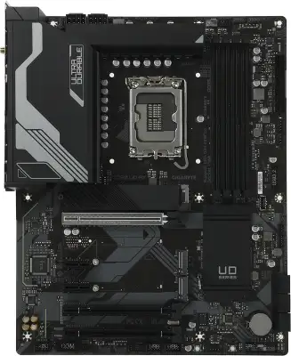 Материнская плата Gigabyte Z790 UD AX Soc-1700 Intel Z790 4xDDR5 ATX AC`97 8ch(7.1) 2.5Gg RAID+HDMI+DP
