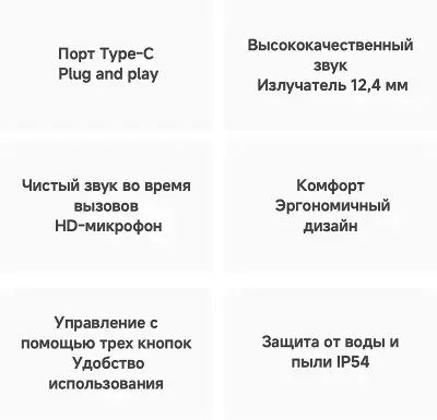 Наушники Xiaomi Type-C Earphones_черные