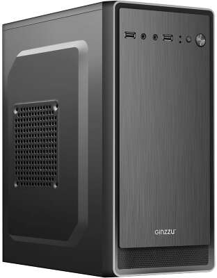 Корпус Ginzzu B180 (400W), черный, mATX, 400W (B180 400W)