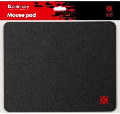 Defender Игровой коврик Black 250x200x3 мм, ткань+резина [50550]