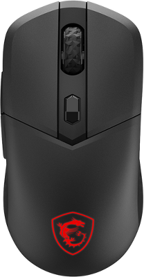 мышь беспроводная Mouse MSI VERSA 300, Wireless, 60g, DPI 8000, Symmetrical design, black