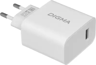 Сетевое зар./устр. Digma DGWC-1U-2.1A-WG 10.5W 2.1A USB универсальное белый