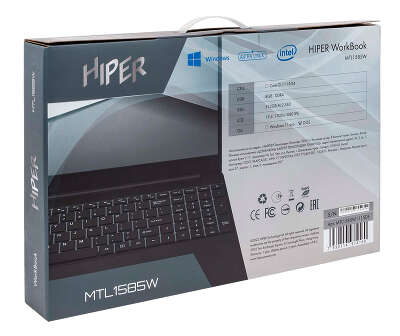 Ноутбук Hiper WorkBook MTL1585W 15.6" IPS i3-1115G4/8/512 SSD/DOS