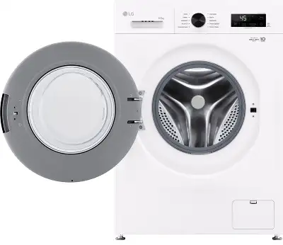 Стиральная машина LG F2Y1WS6W класс: A загр.фронтальная макс.:6.5кг белый инвертер