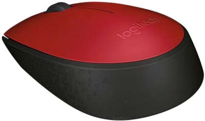 Мышь беспроводная Logitech Wireless Mouse M171 Red USB (910-004645)