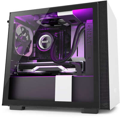 Корпус NZXT H210i, белый/черный, mini-ITX, Без БП (CA-H210i-W1)