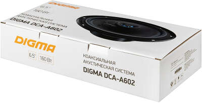 Колонки автомобильные Digma DCA-A602 (без решетки) 160Вт 90дБ 4Ом 16.5см (6 1/2дюйм) (ком.:2кол.) коаксиальные двухполосные