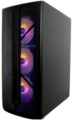 Корпус 1STPLAYER FIREBASE X4, черный, ATX, Без БП (X4-BK-4F1)