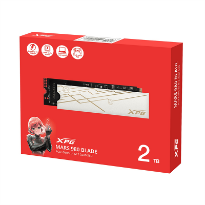 Твердотельный накопитель ADATA MARS 980 BLADE M.2 NVMe PCIe 5.0 x4 2TB 14000/13000 COLOR BOX SEPARATED