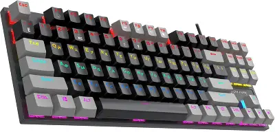 Клавиатура Оклик K600X механическая черный/серый USB Multimedia for gamer LED кабель 1.8м