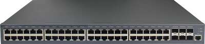 Управляемый коммутаторL3 Stack POE NIKOMAX 48 BASE-TX 10/100/1000Mb/s POE, 6 1/10G SFP+, 1 Console RJ45, 1U 19