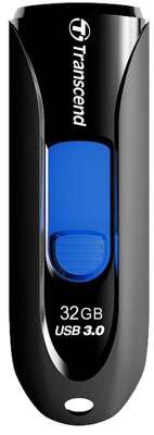 Флеш накопитель 32GB Transcend JetFlash 790, USB 3.1, Черный/Синий