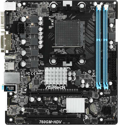 microATX LGAAM3 ASRock 760GM HDV