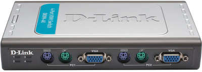 Переключатель электронный D-Link DKVM-4K, 4 компьютера - 1 монитор,мышь, клавиатура