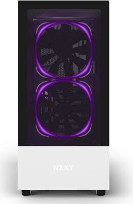 Корпус NZXT H510 Elite White/black, белый, ATX, Без БП (CA-H510E-W1)