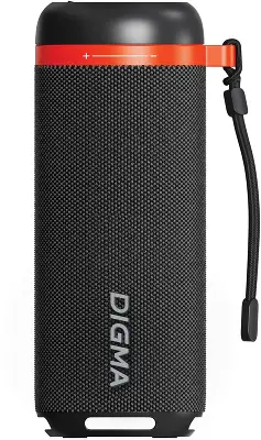 Колонка порт. Digma D-PS1521 черный 16W 2.0 BT 10м 1800mAh (PS1521B)