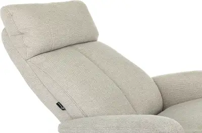 Кресло для дома Бюрократ _Baron с пуфом бежевый металл черный крестов. (_BARON/BEIGE)