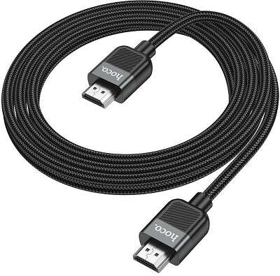 Кабель Hoco US09 ver2.0 HDMI (m) HDMI (m) 2м черный (пакет)