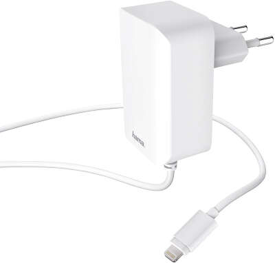 Сетевое зар./устр. Hama H-178342 12W 2.4A для Apple белый (00178342)