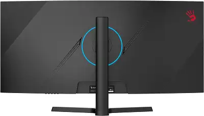 Монитор Bloody 34" MN340W черный VA LED 1ms 21:9 HDMI M/M матовая HAS Piv 300cd 178гр/178гр 3440x1440 180Hz FreeSync DP UW USB 5.7кг