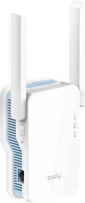 Cudy RE1200 Усилитель сигнала Wi-Fi AC1200, 2,4/5 ГГц, до 1167 Мбит/с, 1x100 Мбит/с, 2 антенны, белый