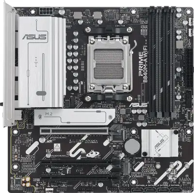 Материнская плата Asus PRIME B840M-A WIFI SocketAM5 AMD B840 4xDDR5 mATX AC`97 8ch(7.1) 2.5Gg RAID+HDMI+DP