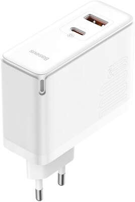 Зарядное устройство Baseus GaN5 Pro Fast Charger 100W Black + USB-C Cable 100W, White [CCGP090202]