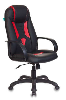 Кресло игровое Бюрократ VIKING-8/BL+RED черный/красный искусственная кожа