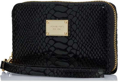 Сумка для iPhone 5/5S/5C Michael Kors Essential Zip Wallet, Black Saffiano [8158B9]