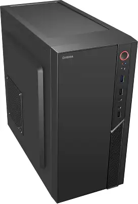 Корпус Digma DCC-MN306 черный без БП mATX 1x80mm 1x92mm 2x120mm 2xUSB2.0 1xUSB3.0 audio