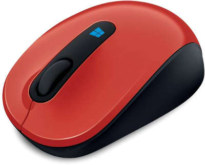 Мышь беспроводная Microsoft Retail Sculpt Mobile Flame Red USB (43U-00026)