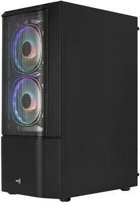 Корпус AeroCool Quantum Mesh-G-BK-v2, черный, ATX, Без БП (ACCM-PV31033.11)