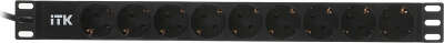 Блок распределения питания ITK алюминевый профиль PH22-9D2 гор.размещ. 9xSchuko базовые 10A C14 2м